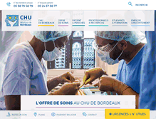 Tablet Screenshot of chu-bordeaux.fr